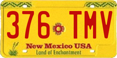 NM license plate 376TMV