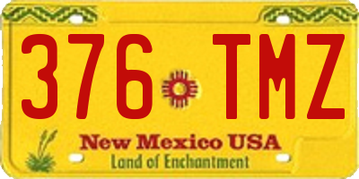 NM license plate 376TMZ