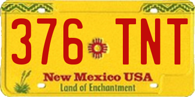 NM license plate 376TNT