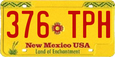 NM license plate 376TPH