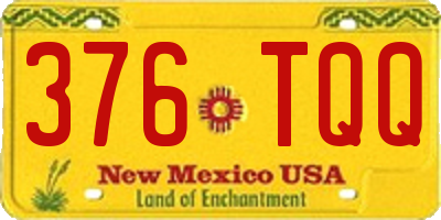 NM license plate 376TQQ