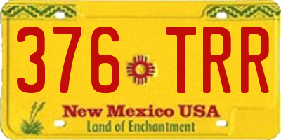 NM license plate 376TRR