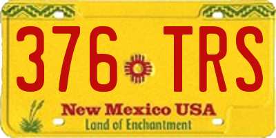 NM license plate 376TRS