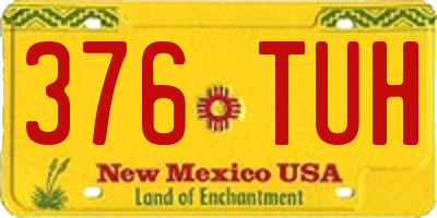NM license plate 376TUH