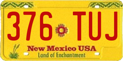 NM license plate 376TUJ