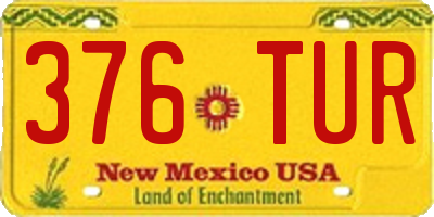NM license plate 376TUR