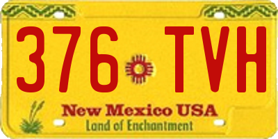 NM license plate 376TVH