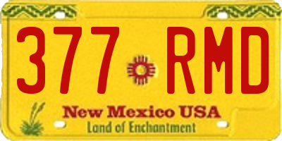 NM license plate 377RMD