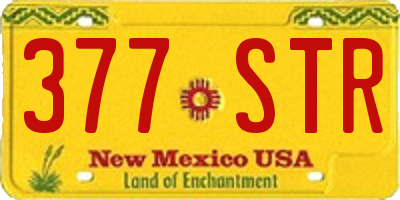 NM license plate 377STR