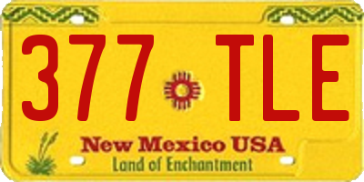 NM license plate 377TLE