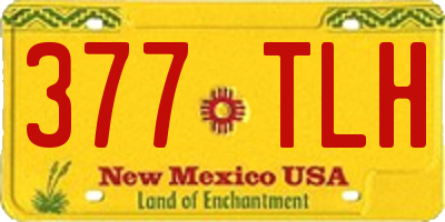NM license plate 377TLH