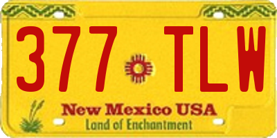 NM license plate 377TLW