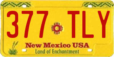 NM license plate 377TLY