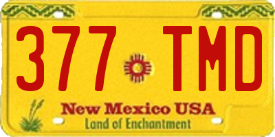 NM license plate 377TMD