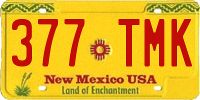 NM license plate 377TMK