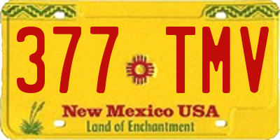 NM license plate 377TMV