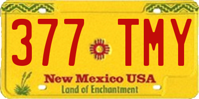NM license plate 377TMY
