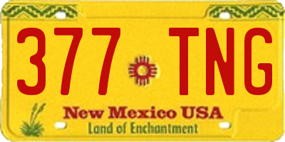 NM license plate 377TNG