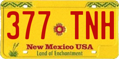 NM license plate 377TNH