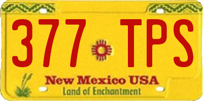 NM license plate 377TPS