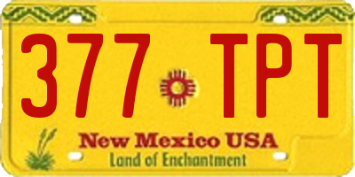 NM license plate 377TPT
