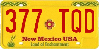 NM license plate 377TQD