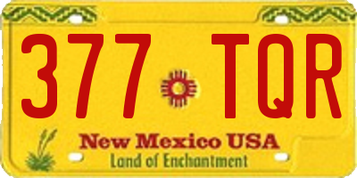 NM license plate 377TQR