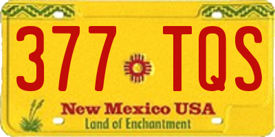 NM license plate 377TQS