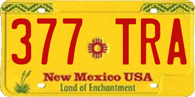 NM license plate 377TRA