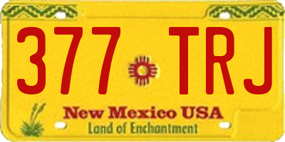 NM license plate 377TRJ