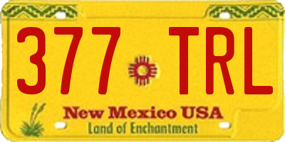 NM license plate 377TRL