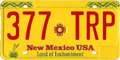 NM license plate 377TRP
