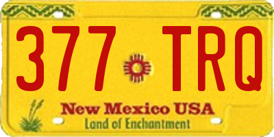 NM license plate 377TRQ