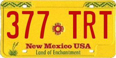 NM license plate 377TRT