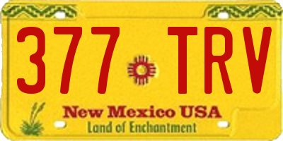 NM license plate 377TRV
