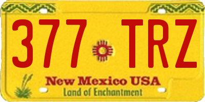 NM license plate 377TRZ