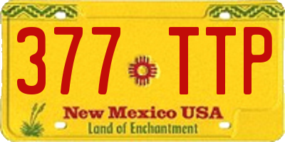 NM license plate 377TTP