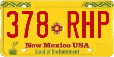 NM license plate 378RHP