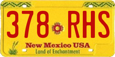 NM license plate 378RHS