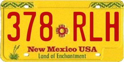NM license plate 378RLH