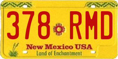 NM license plate 378RMD