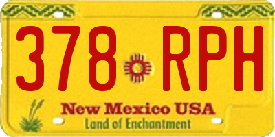 NM license plate 378RPH