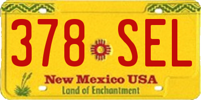 NM license plate 378SEL