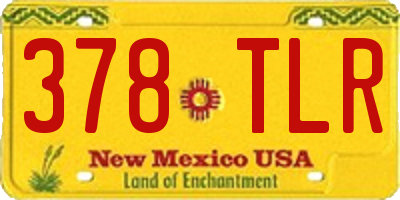 NM license plate 378TLR
