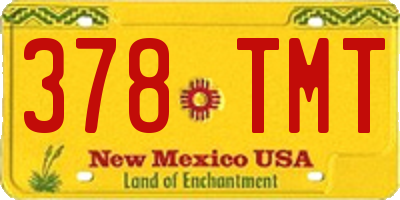 NM license plate 378TMT