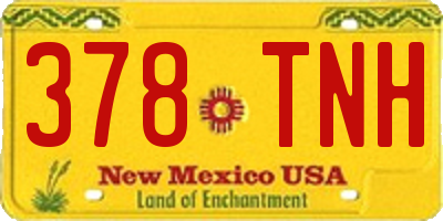 NM license plate 378TNH