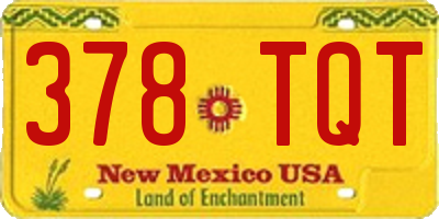 NM license plate 378TQT