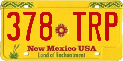 NM license plate 378TRP