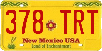 NM license plate 378TRT