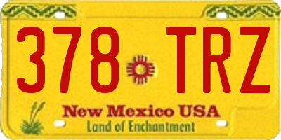 NM license plate 378TRZ